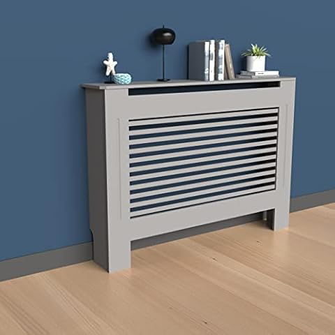 FATIVO 92cm High Grey Radiator Cover Cover