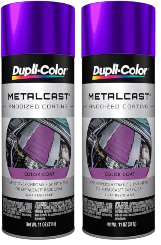 Dupli-Color MC204 Metalcast Automotive Spray Paint - Purple Anodized Coating - 11 oz Aerosol Can (Pack of 2)