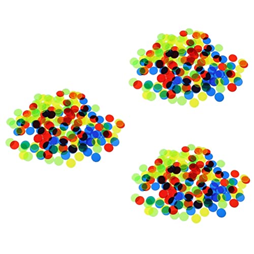 KESYOO 1500pcs Plastic Bingo Chips Random Color Counting Discs for Bingo Math Games Distinct Markers for and Learning Concepts and Gaming Accessory