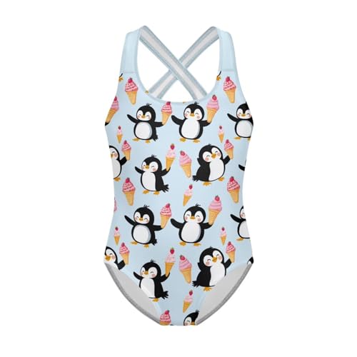 Image of Girls One Piece Swimsuits Sleeveless Lightweight Bathing Suit Beach Swim Suit Quick Dry Swimwear 5-14 Y