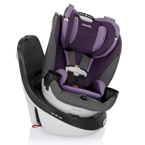 Image of Evenflo Gold Revolve360 Slim 2-in-1 Rotational Car Seat with SensorSafe (Amethyst Purple)