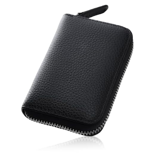 [STREAM] 【タフネス&エレガンス】 クレジットカードケース カード入れ 本革 革 大容量 メンズ レディース スキミング防止 じゃばら (ブラック)