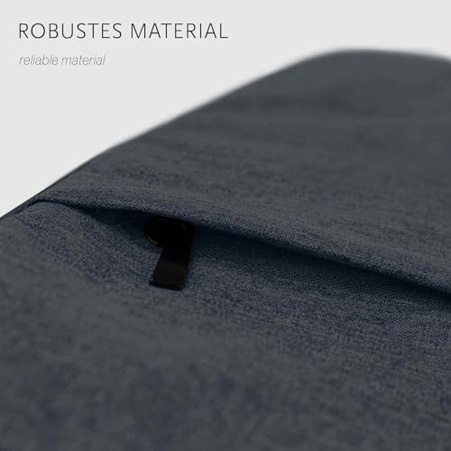 Housse Samsung Galaxy Tab S10 FE Plus moex anthracite avec fermeture éclair - 7