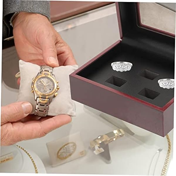 ABOOFAN 4Pcs Box Campione Anello Box Campione Anello Caso Trofeo Caso Vetrina Anello Monili Di Caso Di Esposizione Anello Decorativo Caso Anello Creativo Caso Di Stoccaggio Decorare