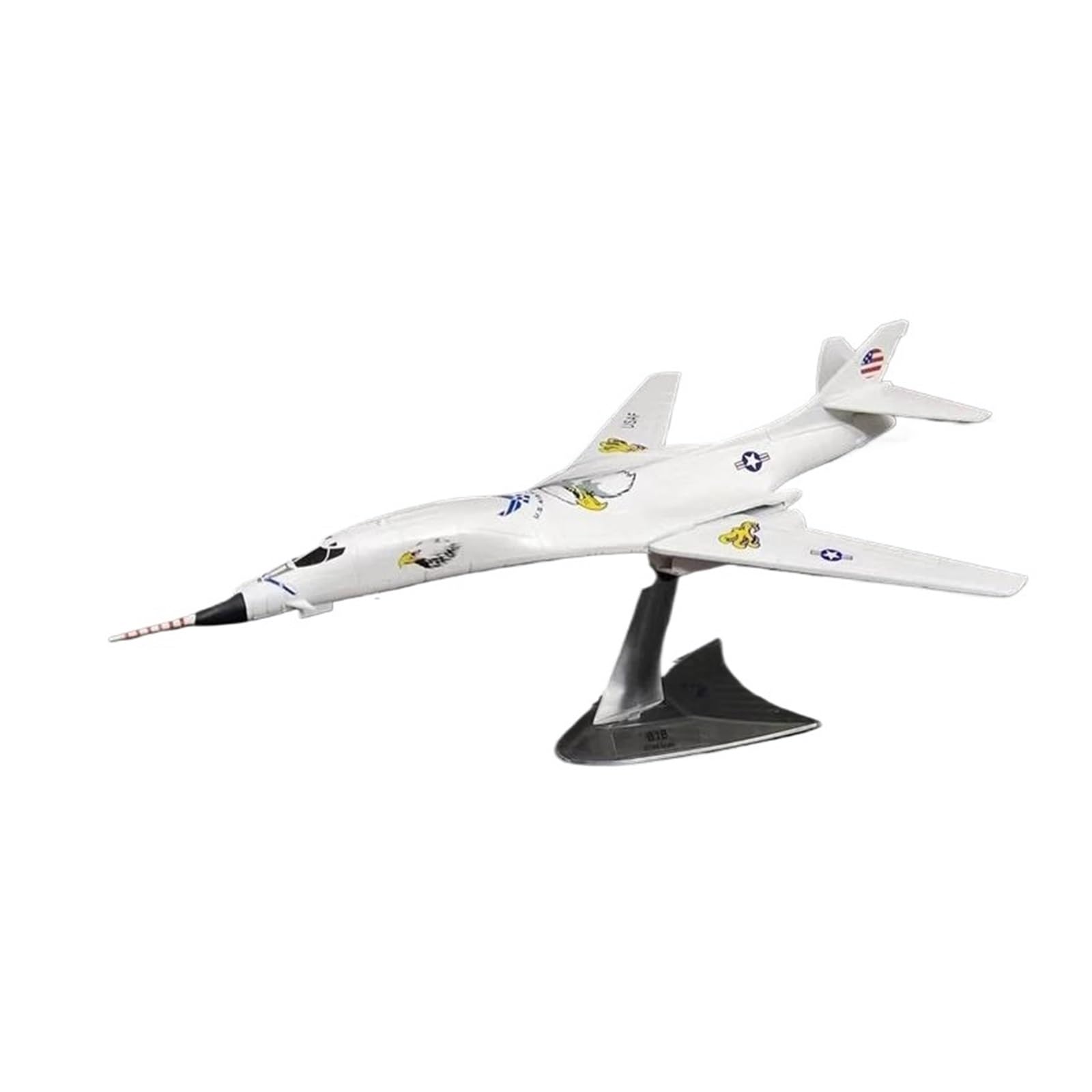 Modelo B-1B Bomber Lancers 1/144 maqueta de avión de aleación con ala barrida variable Blanco A 8
