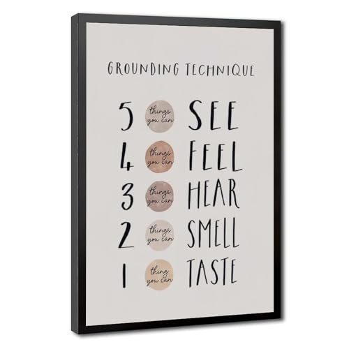 Poster 54321 technique d'ancrage, le cadeau bien-être idéal