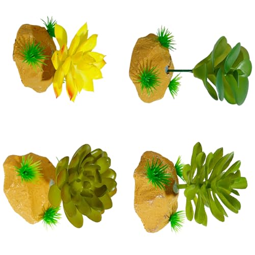 人工爬虫類植物クライミング隠れ家テラリウム多肉植物偽草生息地の装飾品現実的な爬虫類草