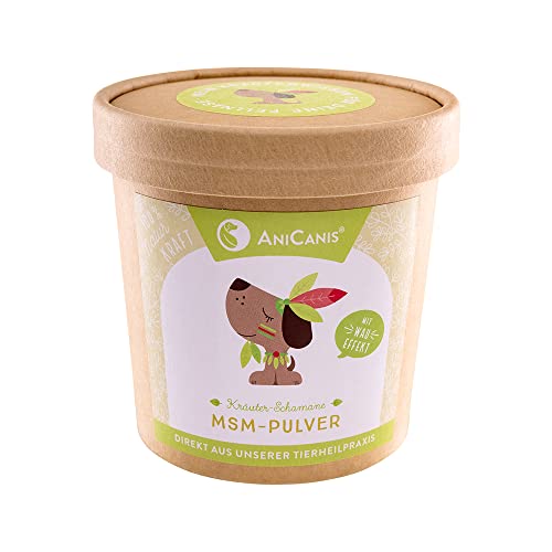 AniCanis MSM Schwefelpulver für Hunde & Katzen - MSM Pulver Gelenke, Fell & Haut - Futterzusatz Nahrungsergänzung vom Tierheilpraktiker - 200g AniCanis MSM Schwefelpulver für Hunde & Katzen - MSM Pulver Gelenke, Fell & Haut - Futterzusatz Nahrungsergänzung vom Tierheilpraktiker - 200g