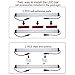 Litever Extra Under Cabinet Lighting Bars,12VDC, 3000K Warm White, with Mounting Clips, Screws, Self-Adhesive Pads. Compatible LL-008 Series ONLY-[2-Pack-3000K]