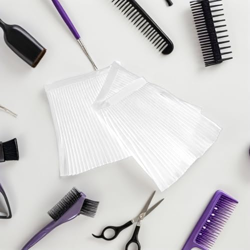 Capa impermeable para barbería sin mangas blanca miniatura 5