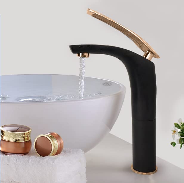 Aquieen Luxury Series Extended Body Hot & Cold Basin Mixer Basin Tap (Black Rose Gold) (B0BLMVDHHR) Amazon Price History, Amazon Price Tracker