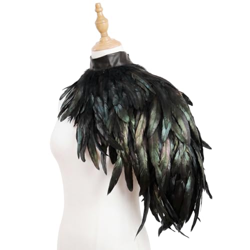 HOMELEX Feather Cape Shawl for Women Halloween Costume by sigando - Used condition - Image 7