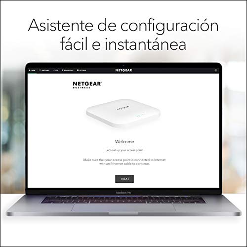 Netgear-WAX218-100EUS-Punto-de-acceso-Wi-Fi-6-PoE-AX3600-de-doble-banda-ofrece-Wi-Fi-de-alto-rendimiento-de-montaje-en-pared-o-techo-cliente-blanco