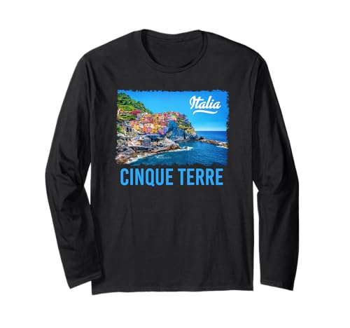 Cinque Terre Italia Pincel Print Manga Larga