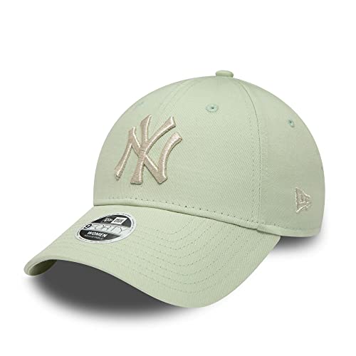 New Era New York Yankees MLB Metallic Logo Green 9Forty Adjustable Women Cap - One-Size