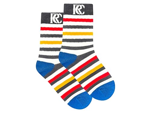 Boys Crew Socks 5 Pairs, 100% Combed Cotton,Soft & Durable Kids Socks for School, Sports and Everyday Wear4