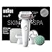 Braun Silk-épil 9 SkinSpa All-in-One Set, Women's Epilator/Hair Remover for Long-Lasting Hair Removal, Ladyshaver, Shaving Attachment, Massage Attachment, 9-080, White/Pink
