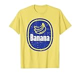 Banana Sticker Funny Fruit Lazy DIY Easy Halloween Costume T-Shirt