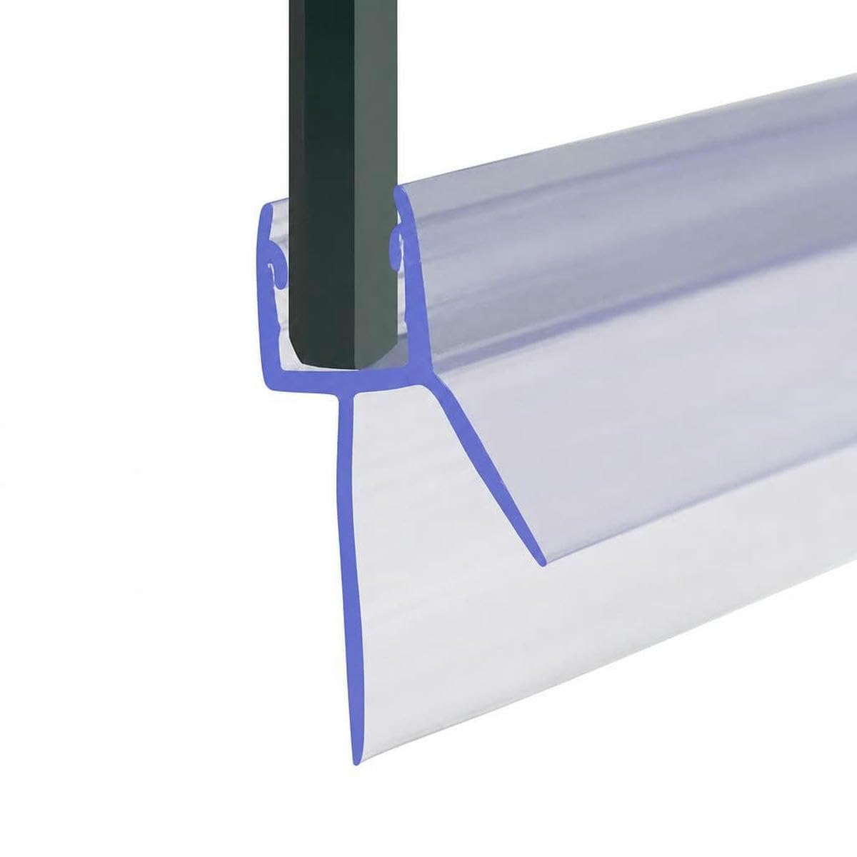 Tbskuy 20Mm Gap For 4-6Mm Glass Bath Shower Screen Door Seal Strip 4-6Mm Rubber Glass Door Weatherstrip Portable Up To 30Mm Window Glass Accessories Household-20Mm Gap-For 4-6Mm Glass-2Pcs 50Cm