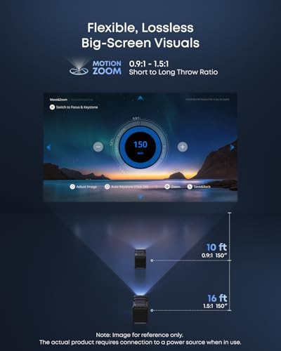 Image of NEBULA X1 4K Projector, Triple Laser, 3500 ANSI Lumens, 40W Stereo Audio, AI Intelligent, Dolby Vision, 300 inch Screen, Built-in Micro Suspension, GTV, Portable Outdoor Use