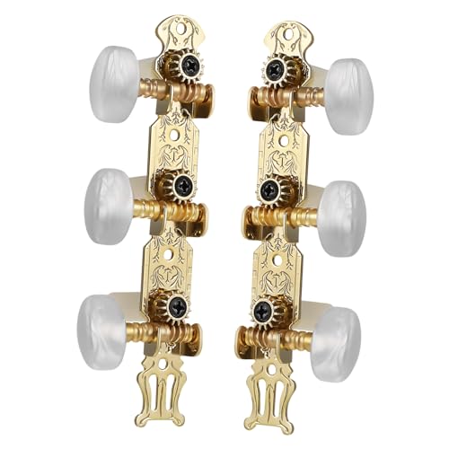 Yardwe 1Set Vintage Guitar Tuning Pegs Durable Machine Heads for Acoustic Guitars Enhanced Tuning Precision Smooth Action Timeless Design Upgrade for