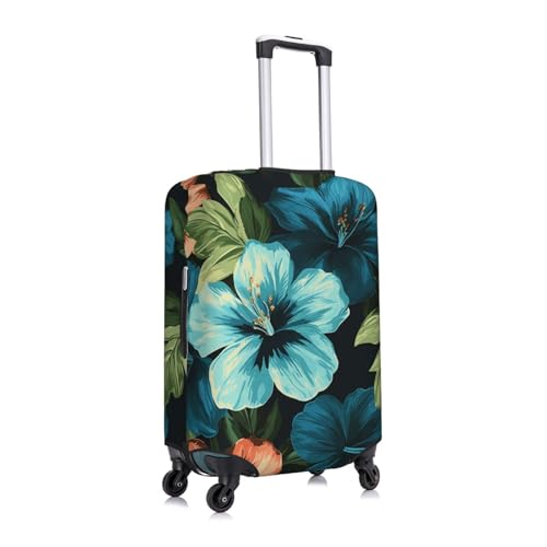 Travel Luggage Cover Fashion Suitcase Protector Hibiscus Flowers Pattern Spandex Baggage Covers Washable Suitcase Covers Anti-Scratch Luggage Cover Protectors Fits 18-32 Inch Suitcases Medium2