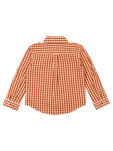 Image of RUGGEDBUTTS Boys Solid Cotton Long Sleeve Button Down Shirt with Button Tabs