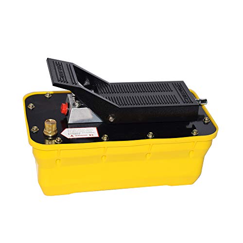 Air Hydraulic Pump, 10,000 PSI Foot Operated Air Hydraulic Pump, 1/2 Gal Reservoir Hydraulic Foot Pump for Heavy Machinery Lifter & Auto Repair
