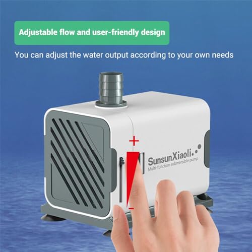Image of VAYINATO XQP Series Ultra-Quiet Multi-Function Submersible Pump (XQP-500 | 6W | 500L /H | H.Max : 0.9m) Perfect for Fish Tank, Pond, Aquarium, Hydroponics and Water Fountains
