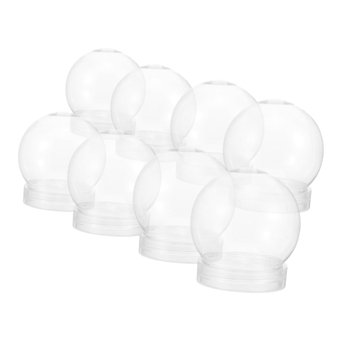 Cabilock 40 Pezzi Trasparente Bottiglia di di Neve Artigianato Globi Globo Riempibile Kit Globo Fai da Te Globi di Neve Globo Vuoto Artigianato Fare