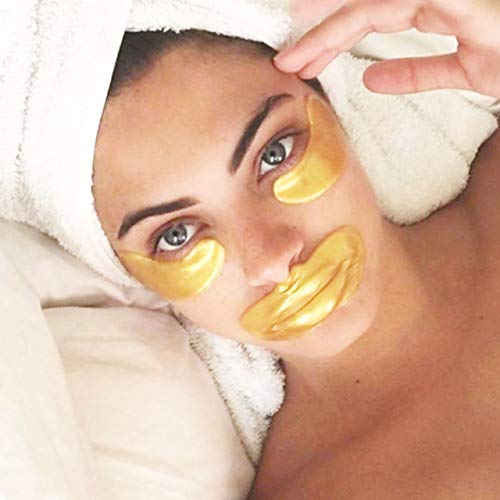Gold Lip Mask x10 Collagen Hyaluronic Plumping Moisturising Soothing - Image 3