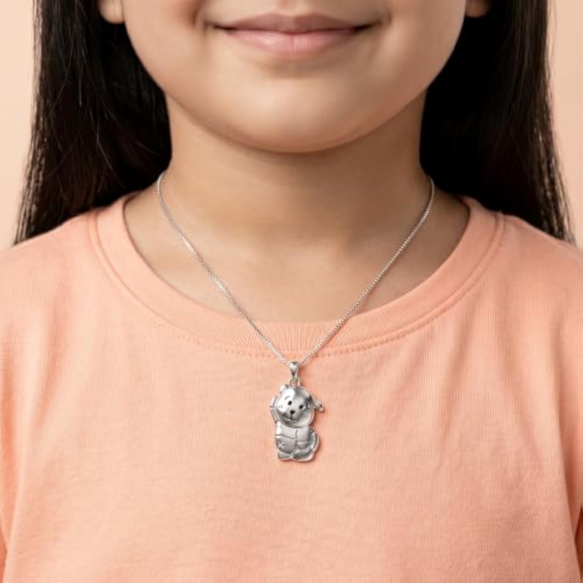 Women's 925 Pure Silver Dog Pendant, Designer Charm