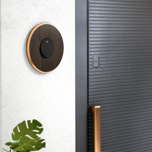 Image of Anchor by Panasonic Obel Bell Switch | 6A 2 Module Door Bell Push Switch with Indicator | (Saturn Kings Arc, 8428), 1 Way, Black Brown