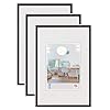 walther design KV030B3 New Lifestyle kunststof fotolijst, 20 x 30 cm, zwart, 3-pack