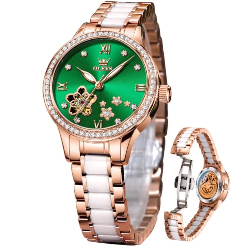 Image of OLEVS Womens Watches Automatic Luxury Dress Ladies Watch Self Winding Female Wrist Watch