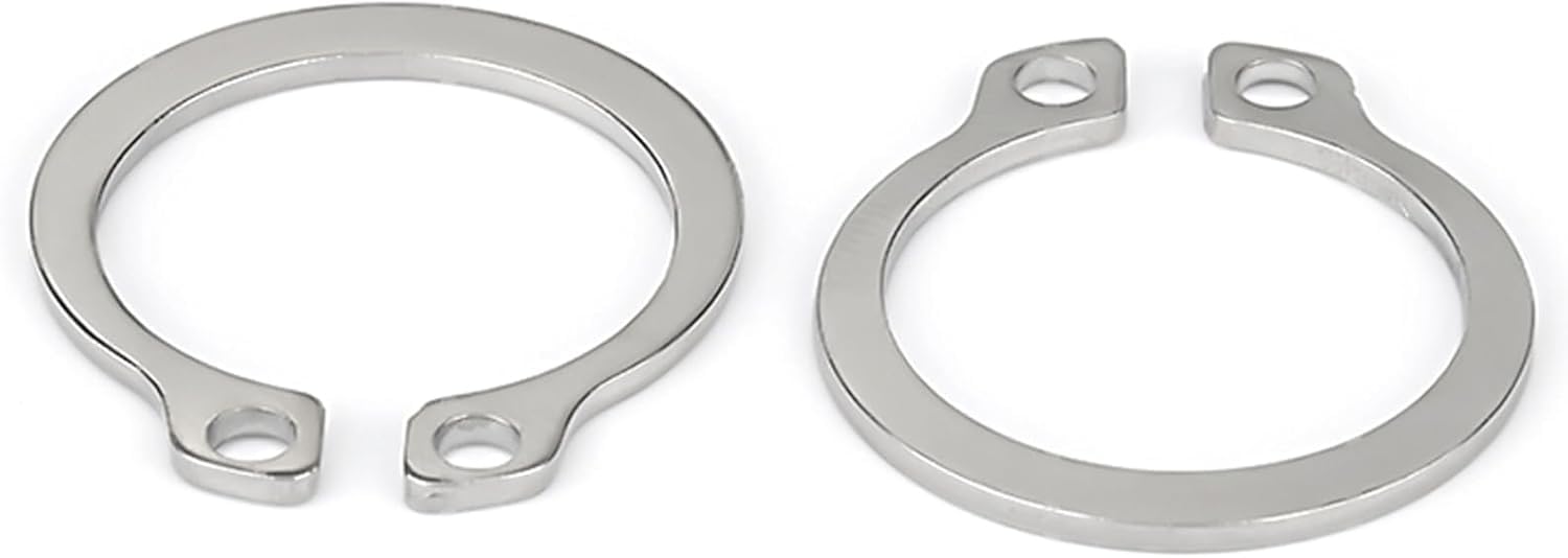 Byngsdcc One Color External Retaining Rings, Snap 2 Pcs 120-145Mm Circlips, 304 Stainless Steel C-Clip Shaft For Machinery Bearings Fixture(145Mm)