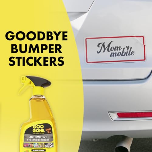Goo Gone Automotive Cleaner - 24 Ounce - Bumper Stickers, Gum, Bird Droppings, Tree Sap, Spray Paint, Brake Dust and Asphalt