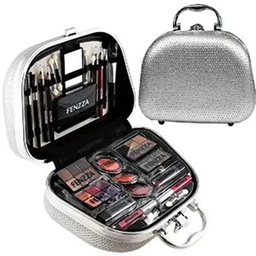 Maleta Maquiagem Glamorosa, Fenzza, Prata