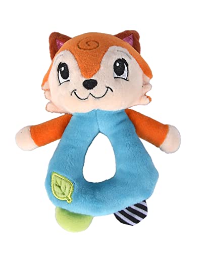 Simba ABC Forest Friends 104010115 Grasping Toy, Deer and Fox with Rattle Ball, 19 cm, Baby Toy, from The First Months of Life - Image 2