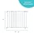 Summer Top of Stairs Simple to Secure Metal Gate, White, 29-42 Inch Wide