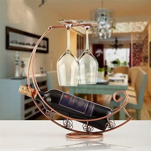 Soporte de vino metálico vintage para botellas miniatura 3