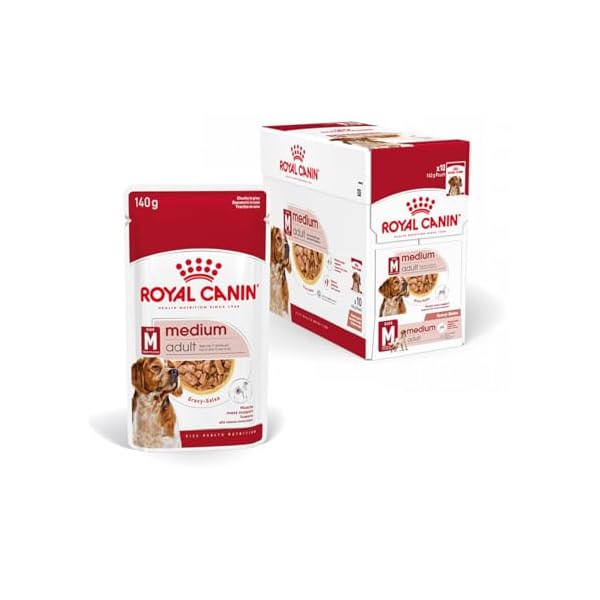 Royal Canin Medium Ageing 10+ | 10 x 140 g | Nassfutter für mittelgroße Hunde (11 bis 25 kg) | Ab dem 10. Lebensjahr | Zur Unterstützung des gesunden Alterns