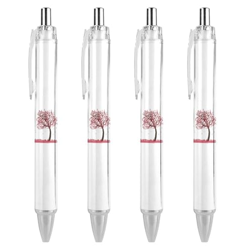 ボールペン 4本セット サメ柄 鮫柄 ブルー 油性ボールペン 0.5mm 黒 ノック式 書きやすい 文房具 軽量 可愛い おしゃれ ノート 手帳用 子供 学生用 オフィス ビジネス 入学お祝い 誕生日 プレゼント