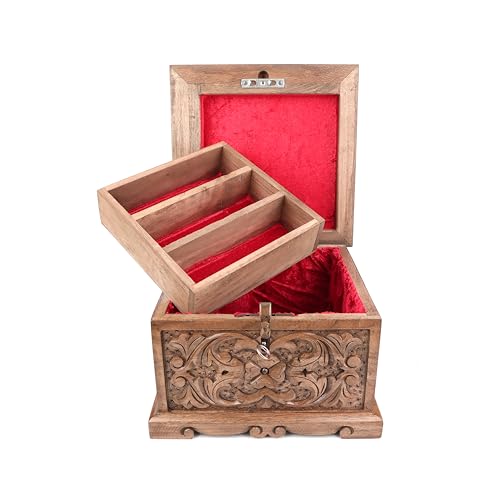 Boîte magique secrète puzzle boîte à bijoux avec clé cachée - 4