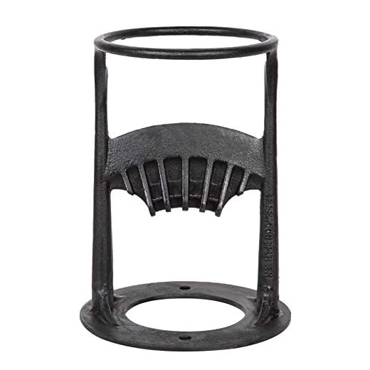 Inertia Wood Splitter - Cast Iron Manual Log Splitter - No Sharp Edges - No More Axes! Safest Way to Cut Firewood