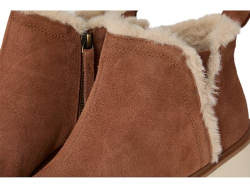 Image of TOMS Women's Maude Wedge Boot, Leather Upper, OrthoLite Insole, Side Zip, Lightweight
