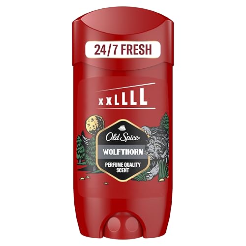 Old Spice Wolfthorn Deodorante Stick Uomo 85 ml – Freschezza a Lunga Durata 24/7, Profumo Davvero da Uomo, Protezione contro i Cattivi Odori, 0% Sali di Alluminio, Invisibile su Bianco e Nero*