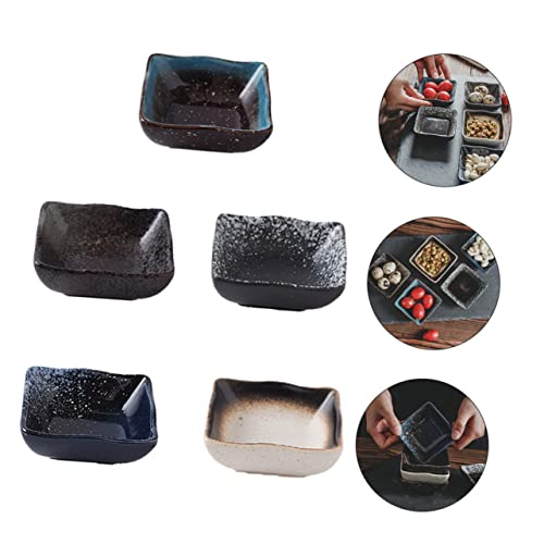 Set de platos de cerámica estilo japonés para sushi miniatura 6