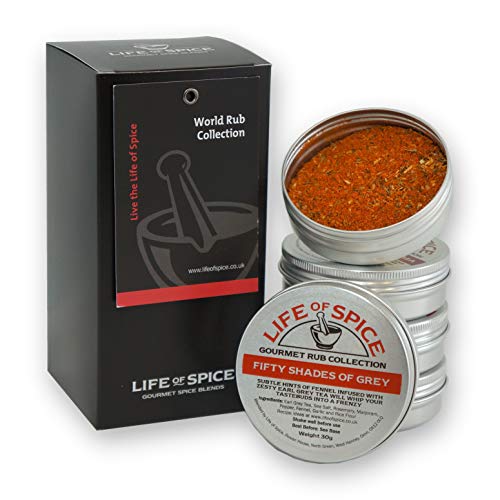 Colección de Aderezos Mundial Life of Spice  Juego de Regalo de 5 Aderezos Life of Spice (40g/30g c/u)