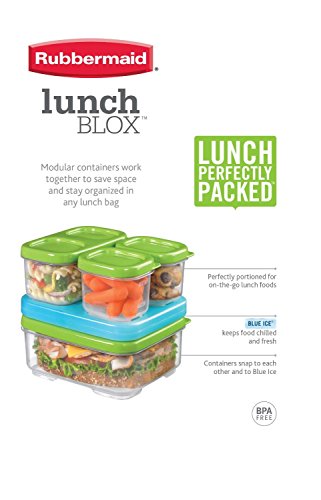 Rubbermaid Lunchblox Kids Lunch Box Entrée Kit, Green #TOP6